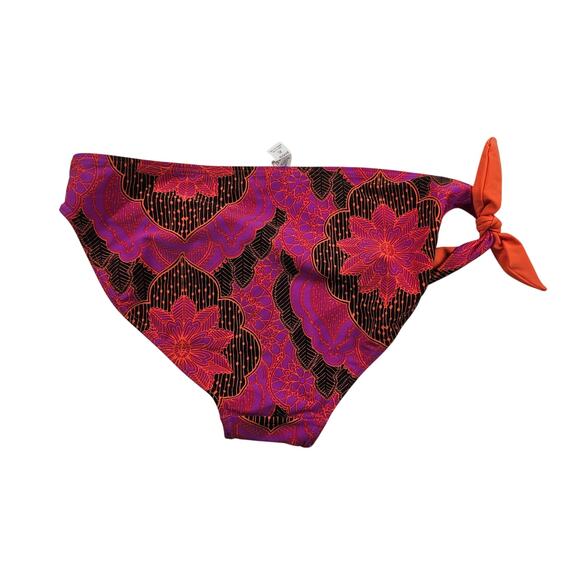 Prana Rena Reversible Bikini Bottom Neon Berry Scallop Size XL NWOT beach swim - Picture 2 of 5